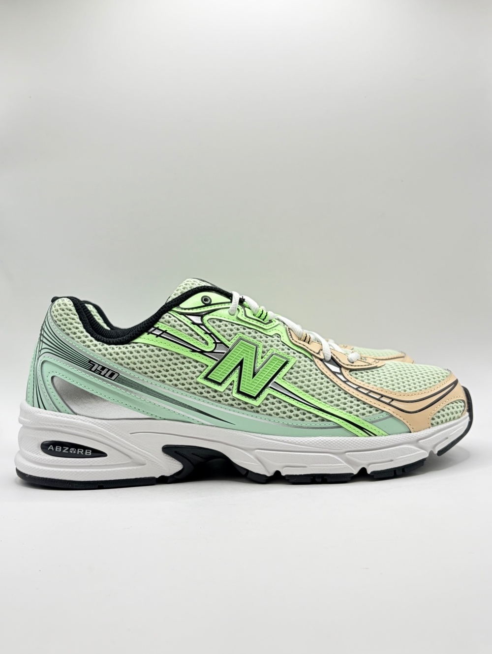 New Balance 740 sneakers in Mint Flash, Ash Wood and Lab Green 10.5 Men / 12 W